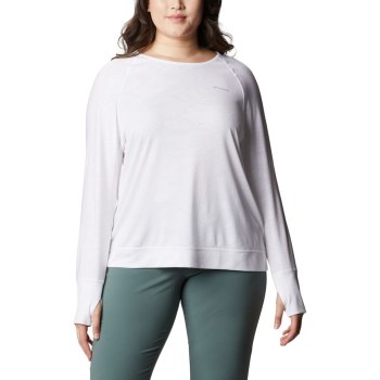 Dámské Mikiny Columbia Adventura Hiking Long Sleeve Plus Size Bílé Maskáčové YFGXWI356